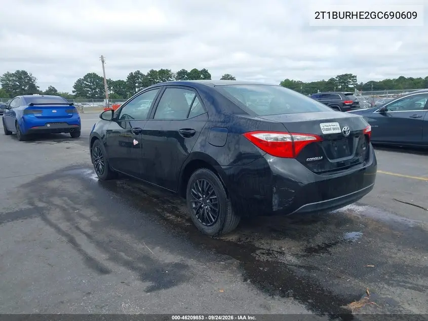 2016 TOYOTA COROLLA VIN 2T1BURHE2GC690609 — фото 3