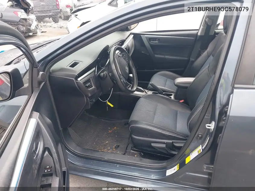 2016 TOYOTA COROLLA VIN 2T1BURHE9GC578079 — фото 5