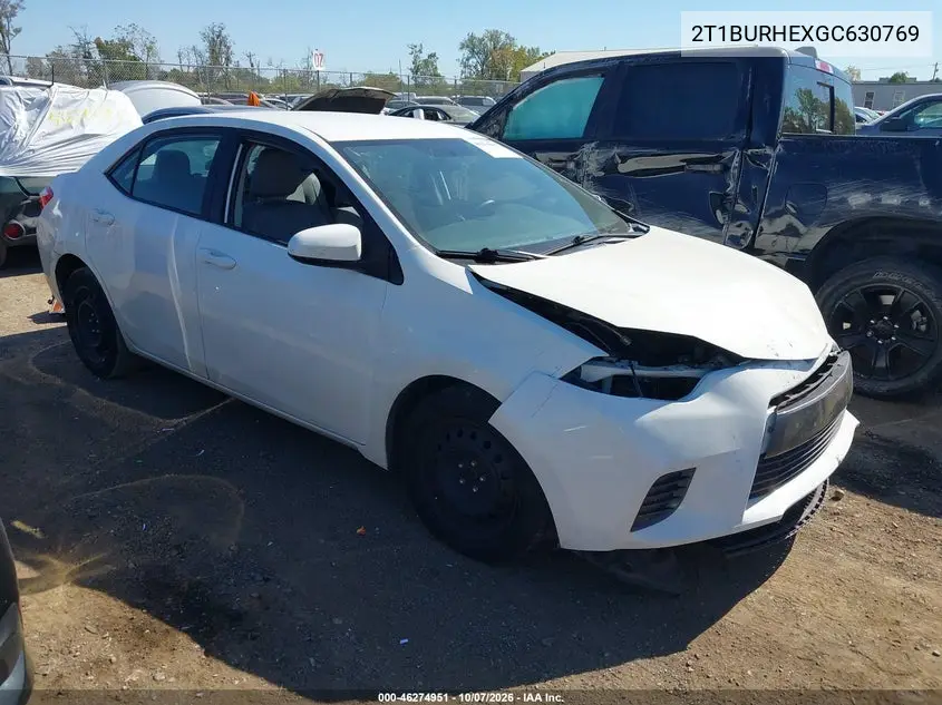 TOYOTA COROLLA 2016, VIN 2T1BURHEXGC630769