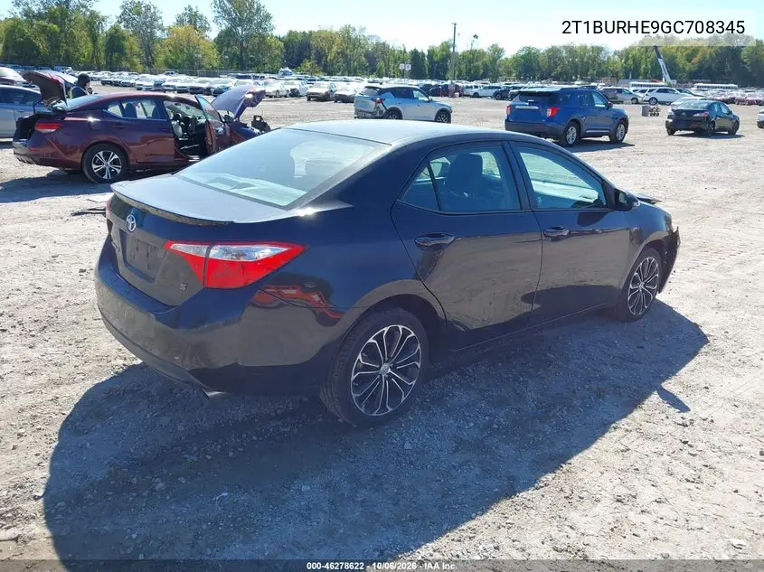 2016 TOYOTA COROLLA VIN 2T1BURHE9GC708345 — фото 4