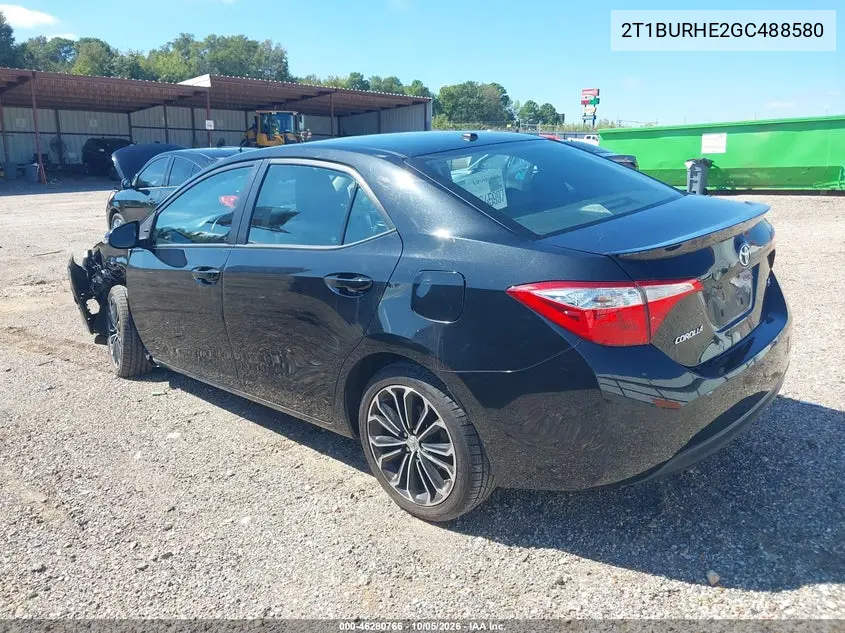 2016 TOYOTA COROLLA VIN 2T1BURHE2GC488580 — фото 3