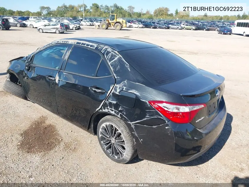 2016 TOYOTA COROLLA VIN 2T1BURHE1GC692223 — фото 3