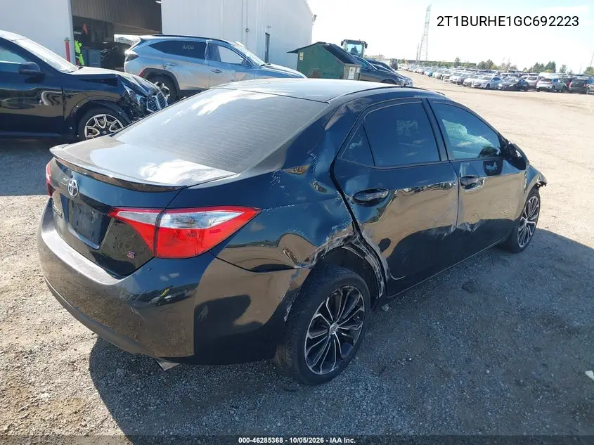2016 TOYOTA COROLLA VIN 2T1BURHE1GC692223 — фото 4