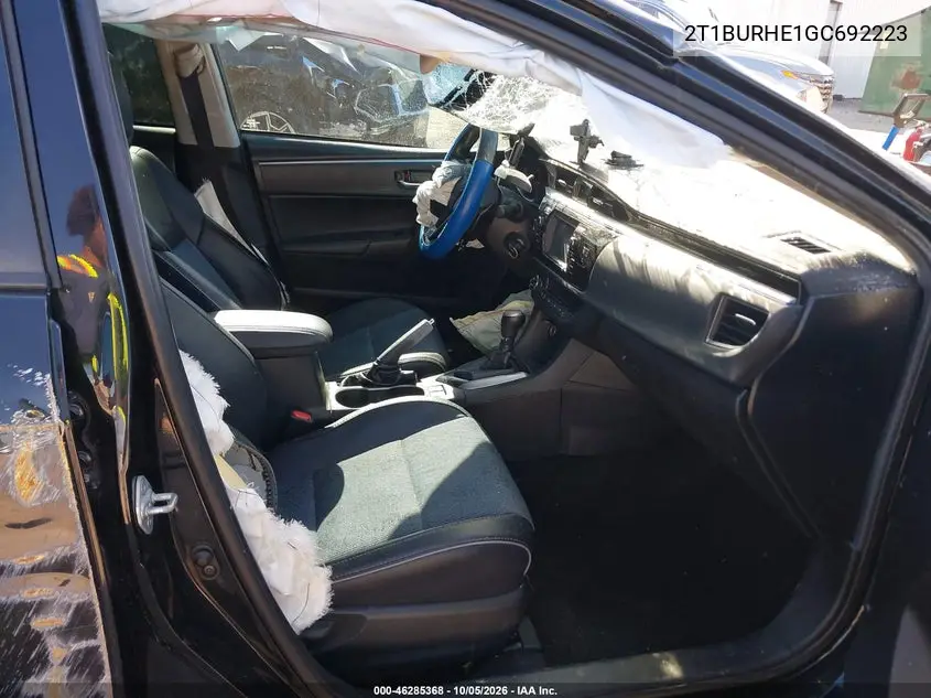 2016 TOYOTA COROLLA VIN 2T1BURHE1GC692223 — фото 5