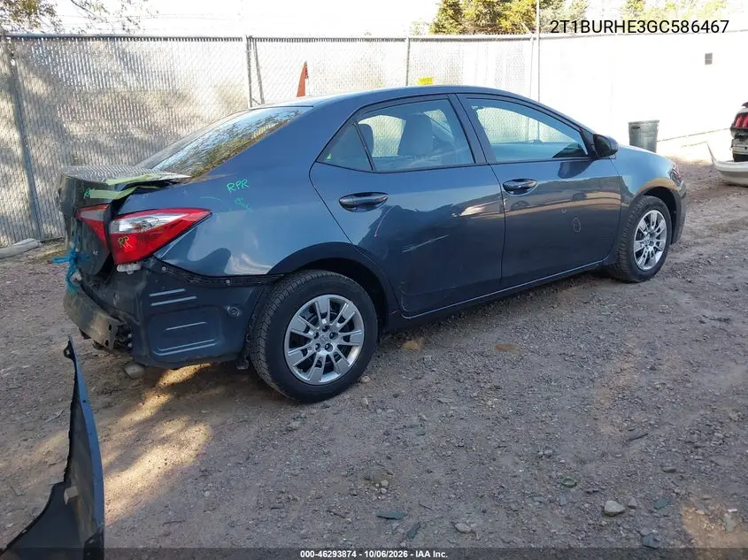 2016 TOYOTA COROLLA VIN 2T1BURHE3GC586467 — фото 4