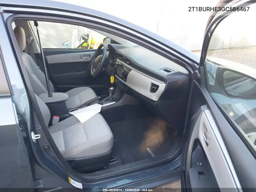 2016 TOYOTA COROLLA VIN 2T1BURHE3GC586467 — фото 5