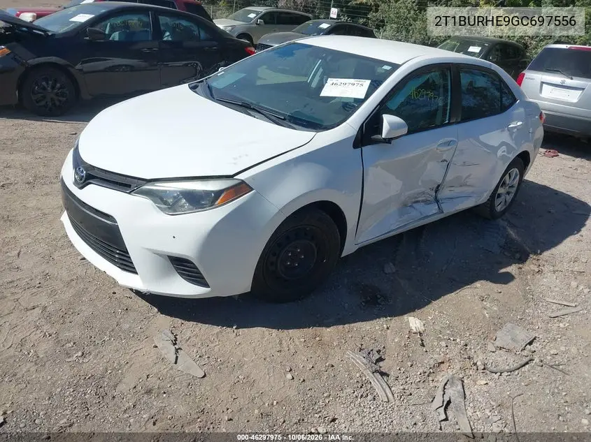 2016 TOYOTA COROLLA VIN 2T1BURHE9GC697556 — фото 2