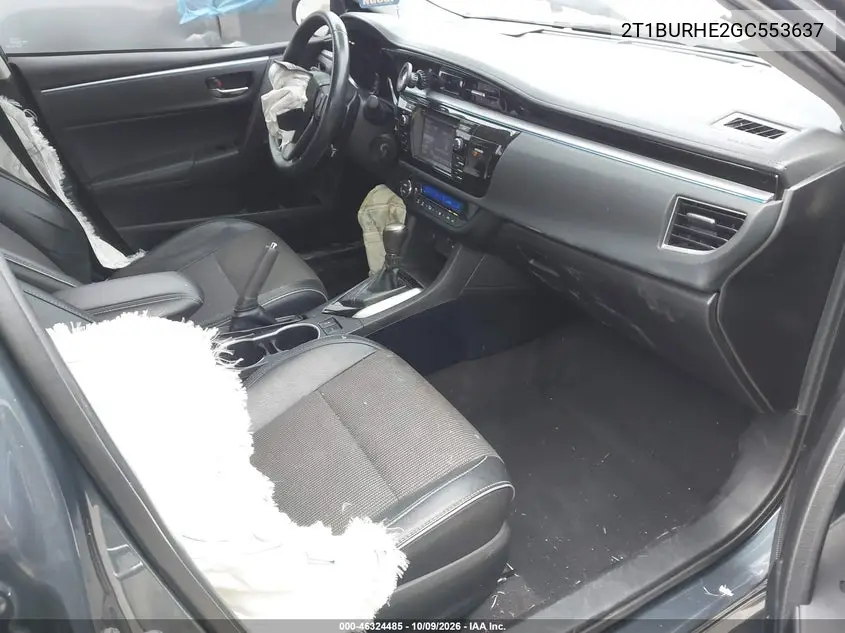 2016 TOYOTA COROLLA VIN 2T1BURHE2GC553637 — фото 5