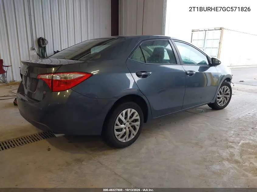 2016 TOYOTA COROLLA VIN 2T1BURHE7GC571826 — фото 4