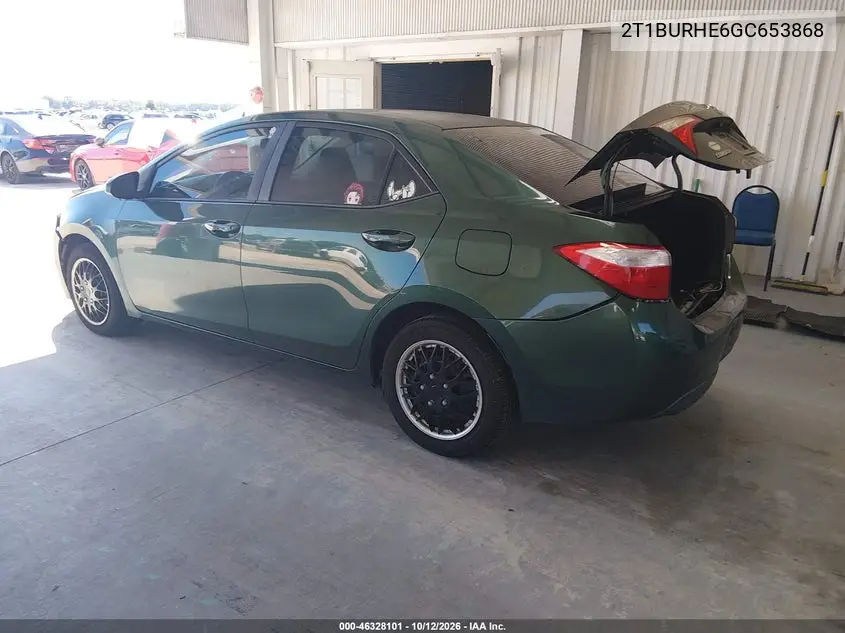 2016 TOYOTA COROLLA VIN 2T1BURHE6GC653868 — фото 3
