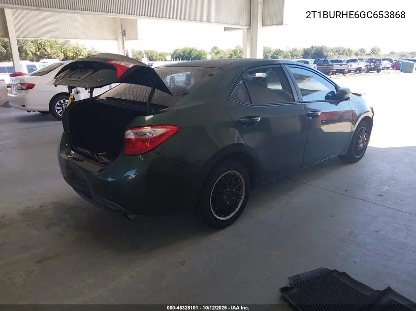 2016 TOYOTA COROLLA VIN 2T1BURHE6GC653868 — фото 4