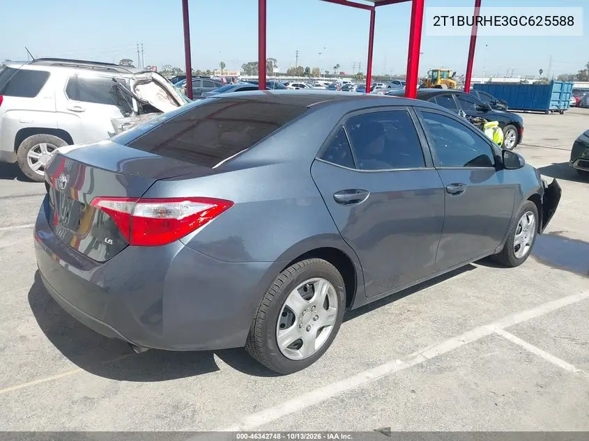2016 TOYOTA COROLLA VIN 2T1BURHE3GC625588 — фото 4