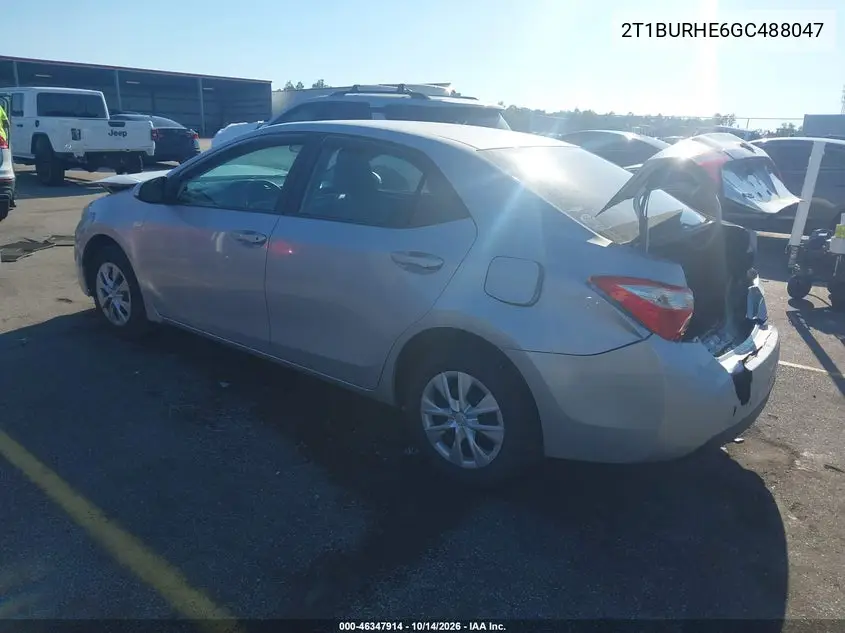 2016 TOYOTA COROLLA VIN 2T1BURHE6GC488047 — фото 3