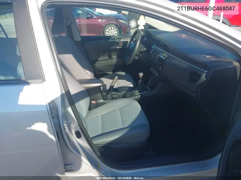 2016 TOYOTA COROLLA VIN 2T1BURHE6GC488047 — фото 5