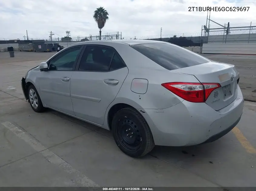 2016 TOYOTA COROLLA VIN 2T1BURHE6GC629697 — фото 3