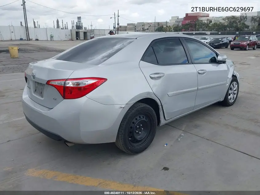 2016 TOYOTA COROLLA VIN 2T1BURHE6GC629697 — фото 4