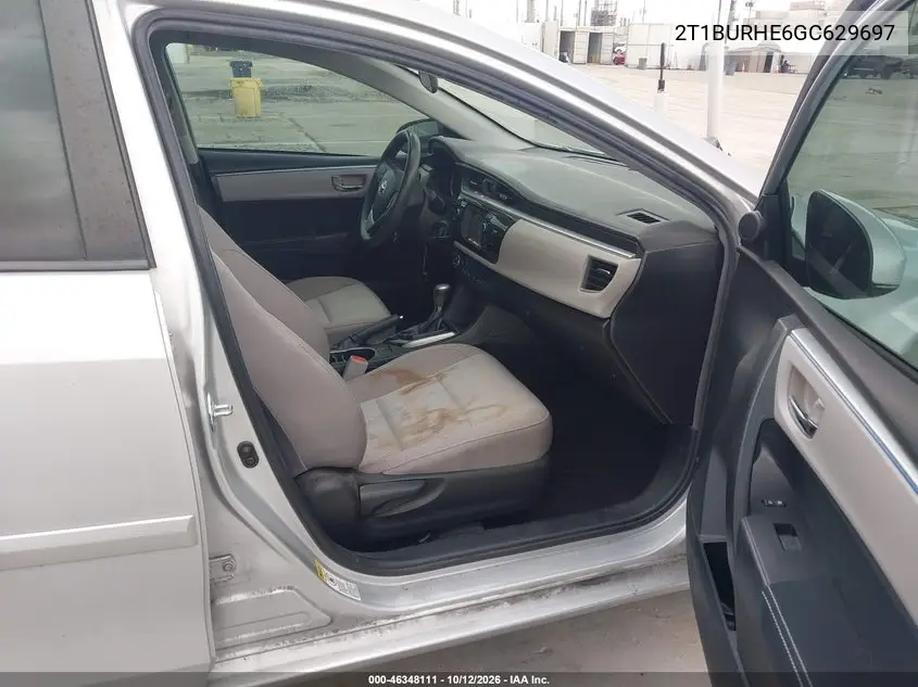 2016 TOYOTA COROLLA VIN 2T1BURHE6GC629697 — фото 5