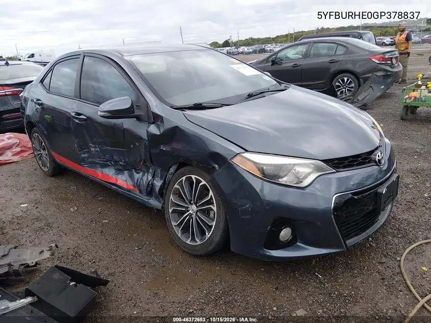 TOYOTA COROLLA 2016, VIN 5YFBURHE0GP378837