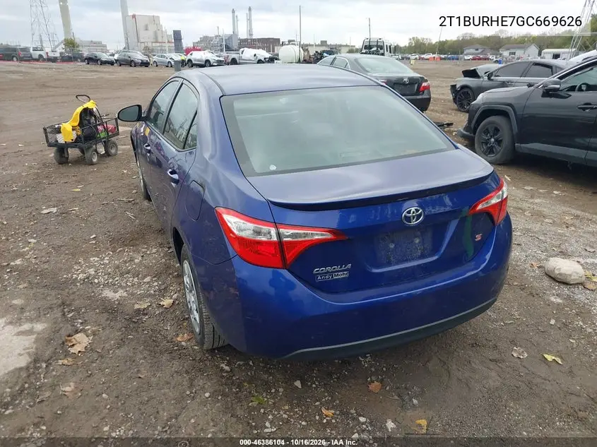 2016 TOYOTA COROLLA VIN 2T1BURHE7GC669626 — фото 3