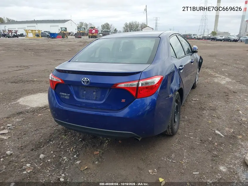 2016 TOYOTA COROLLA VIN 2T1BURHE7GC669626 — фото 4