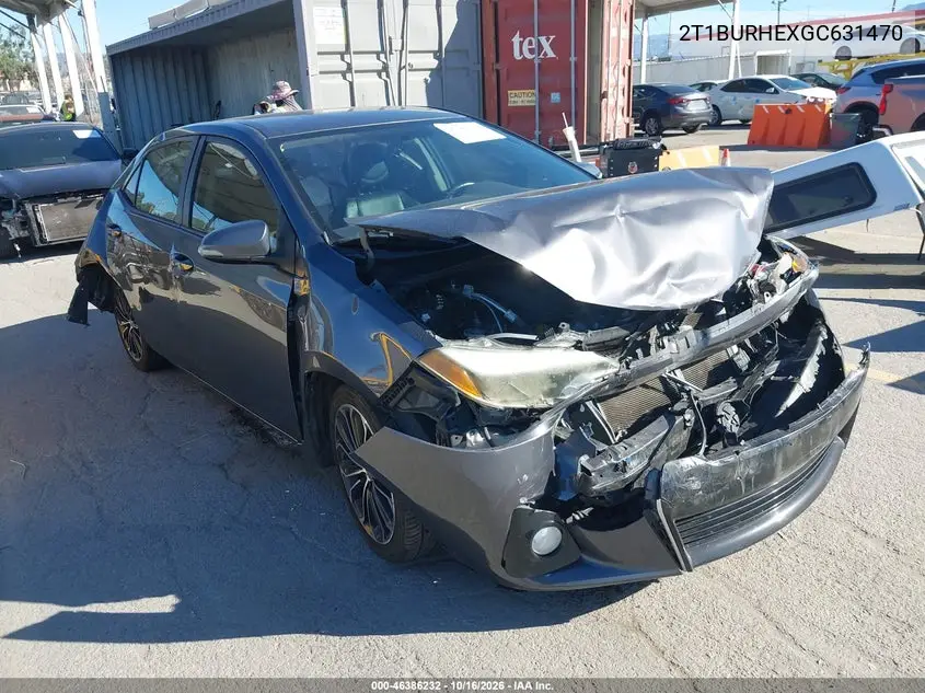 TOYOTA COROLLA 2016, VIN 2T1BURHEXGC631470