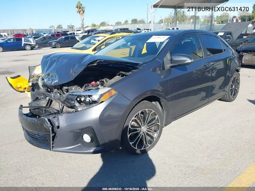 2016 TOYOTA COROLLA VIN 2T1BURHEXGC631470 — фото 2