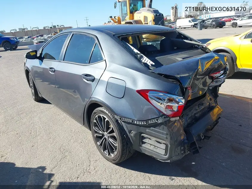 2016 TOYOTA COROLLA VIN 2T1BURHEXGC631470 — фото 3