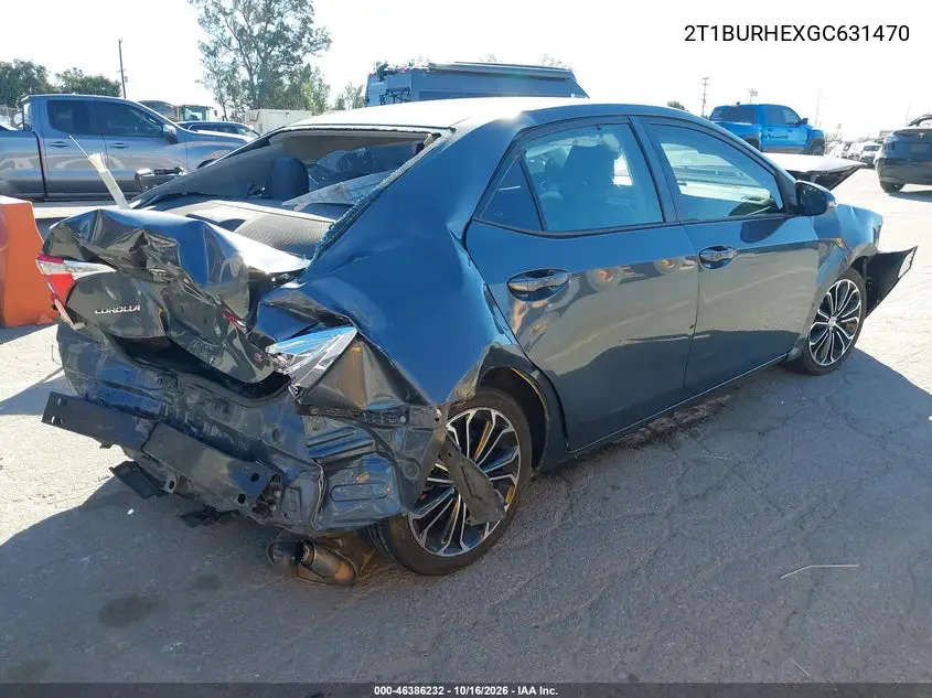 2016 TOYOTA COROLLA VIN 2T1BURHEXGC631470 — фото 4