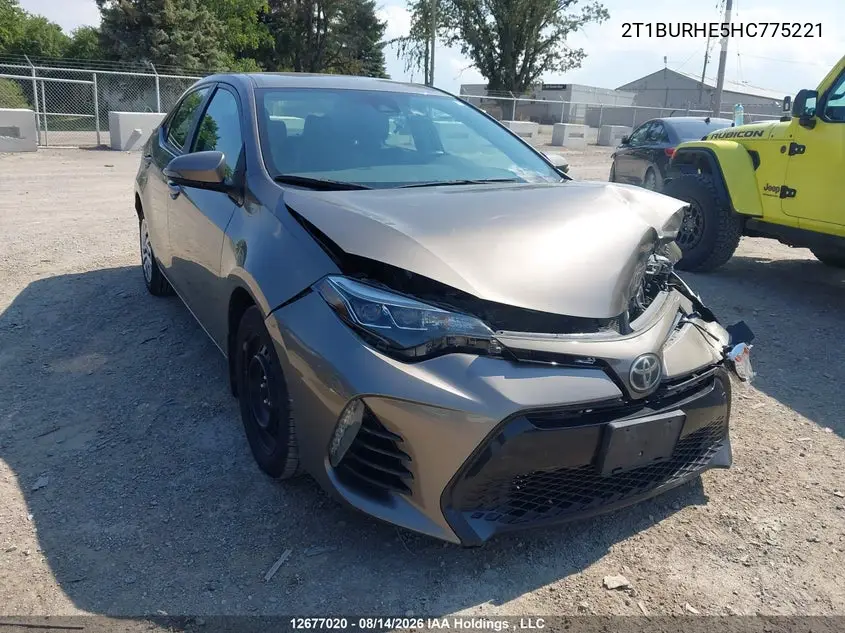 TOYOTA COROLLA 2017, VIN 2T1BURHE5HC775221