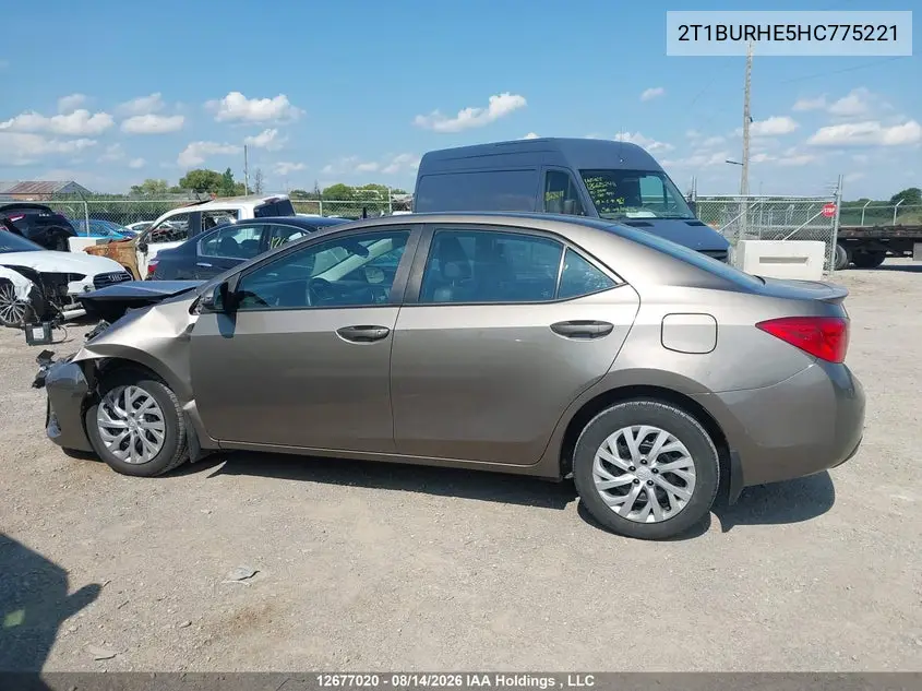 2017 TOYOTA COROLLA VIN 2T1BURHE5HC775221 — фото 14