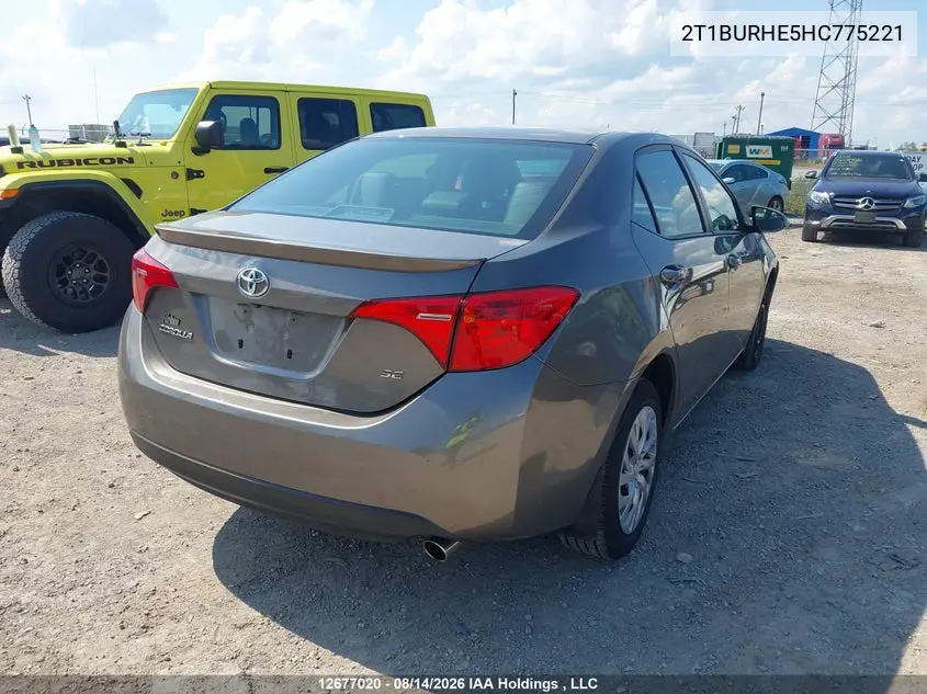 2017 TOYOTA COROLLA VIN 2T1BURHE5HC775221 — фото 4