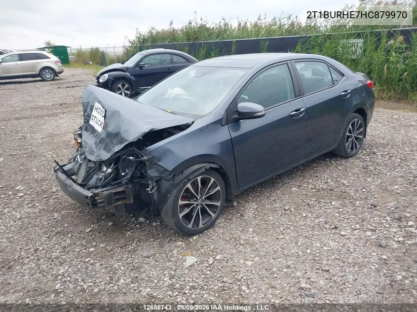 2017 TOYOTA COROLLA VIN 2T1BURHE7HC879970 — фото 2