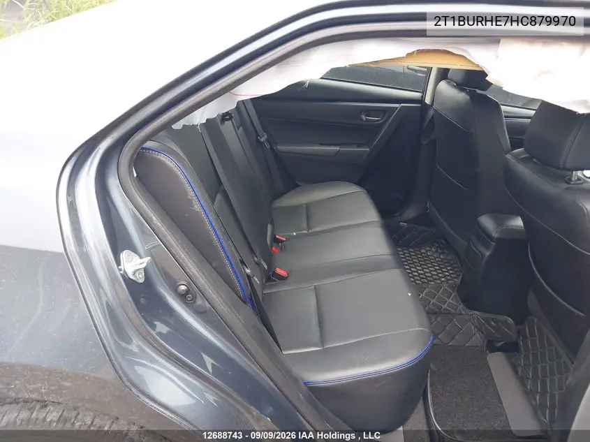 2017 TOYOTA COROLLA VIN 2T1BURHE7HC879970 — фото 8