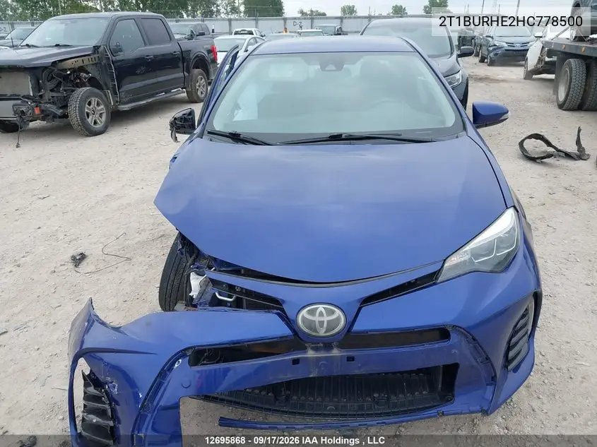 2017 TOYOTA COROLLA VIN 2T1BURHE2HC778500 — фото 12