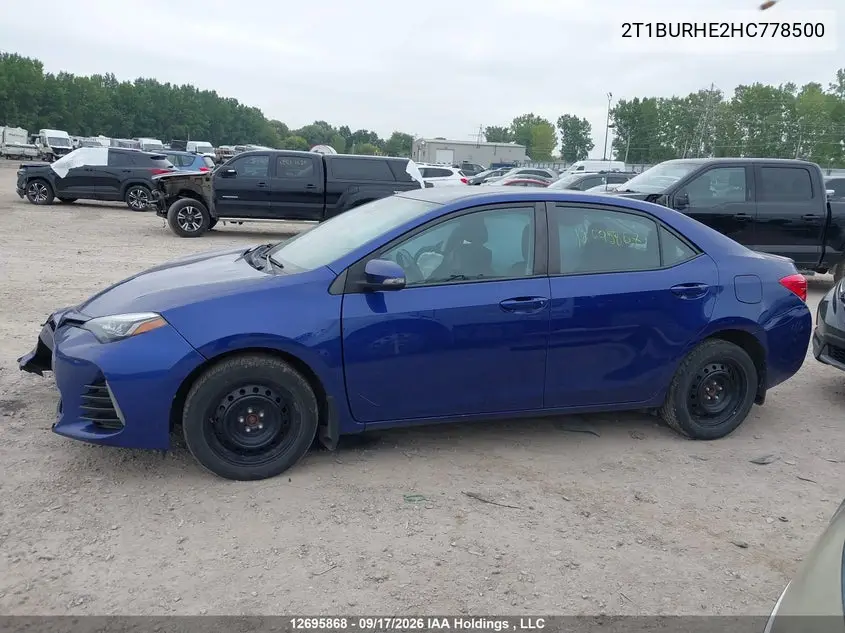 2017 TOYOTA COROLLA VIN 2T1BURHE2HC778500 — фото 14
