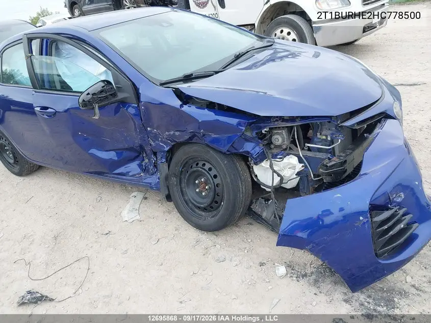 2017 TOYOTA COROLLA VIN 2T1BURHE2HC778500 — фото 6