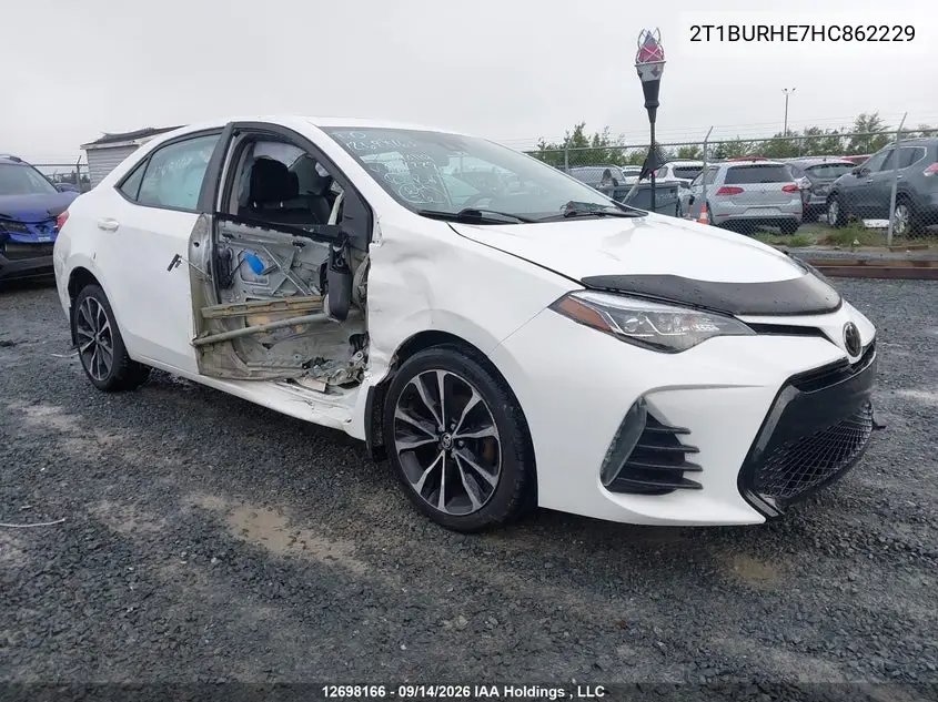 TOYOTA COROLLA 2017, VIN 2T1BURHE7HC862229