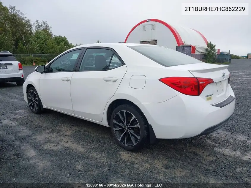 2017 TOYOTA COROLLA VIN 2T1BURHE7HC862229 — фото 3