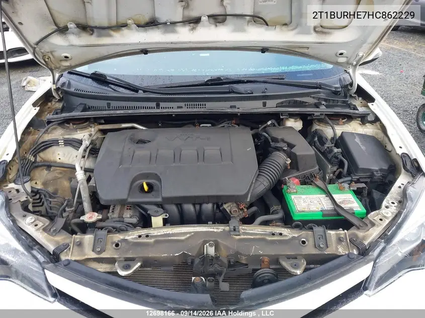 2017 TOYOTA COROLLA VIN 2T1BURHE7HC862229 — фото 9