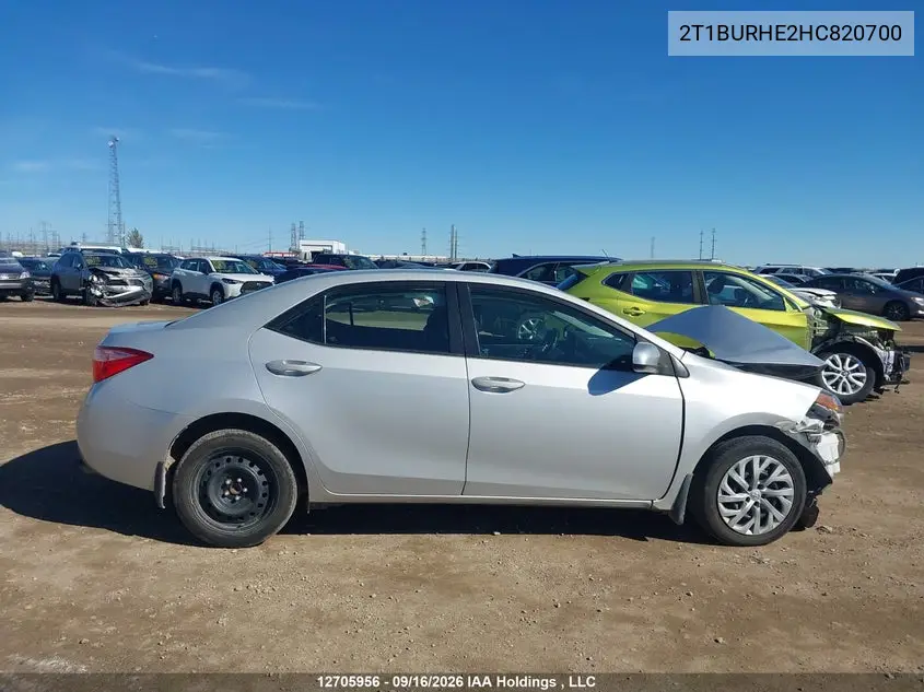 2017 TOYOTA COROLLA VIN 2T1BURHE2HC820700 — фото 12