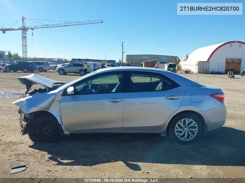 2017 TOYOTA COROLLA VIN 2T1BURHE2HC820700 — фото 13