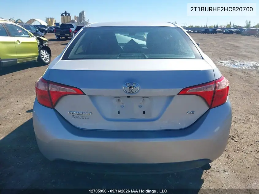 2017 TOYOTA COROLLA VIN 2T1BURHE2HC820700 — фото 15