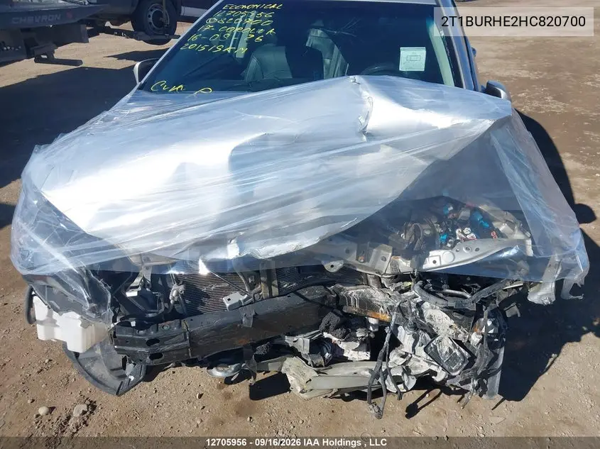 2017 TOYOTA COROLLA VIN 2T1BURHE2HC820700 — фото 20