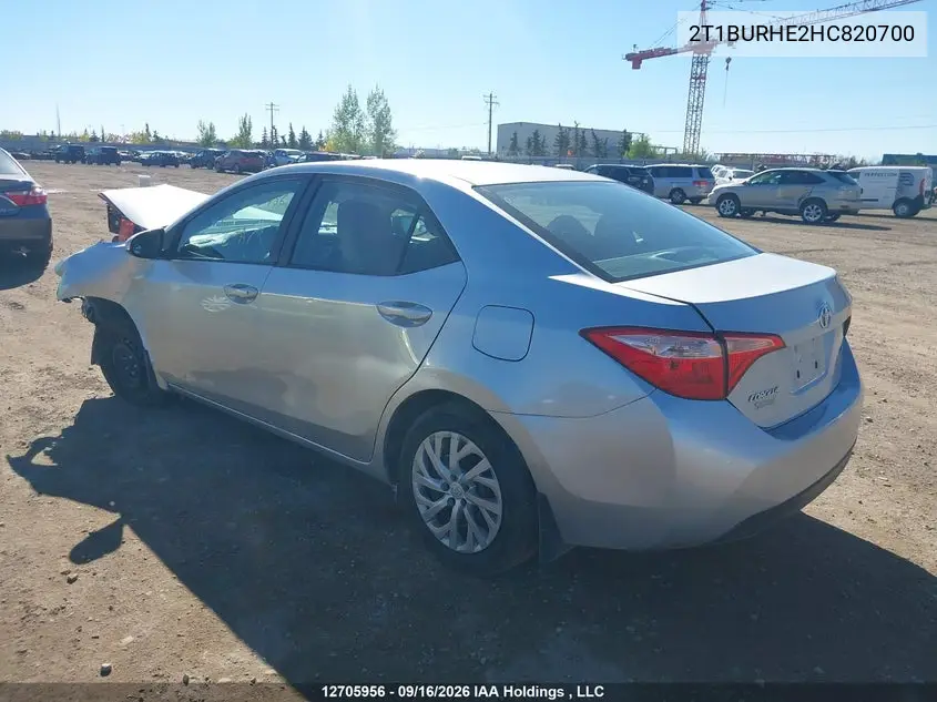 2017 TOYOTA COROLLA VIN 2T1BURHE2HC820700 — фото 3