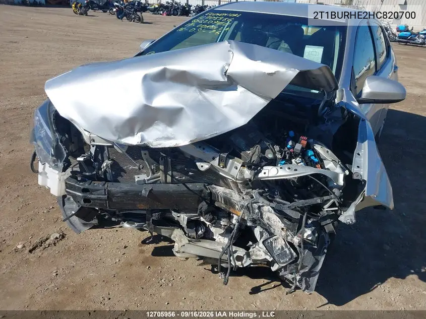 2017 TOYOTA COROLLA VIN 2T1BURHE2HC820700 — фото 6