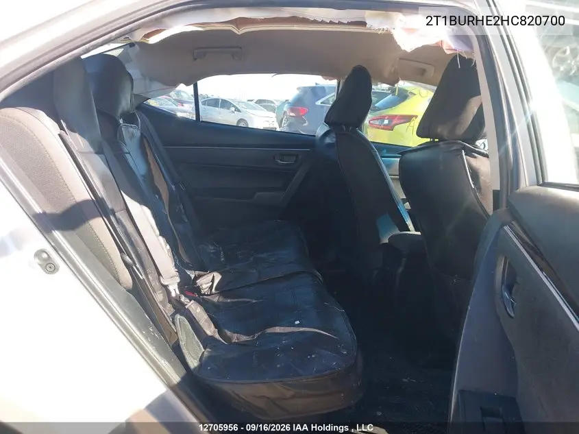 2017 TOYOTA COROLLA VIN 2T1BURHE2HC820700 — фото 8