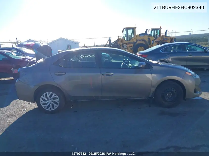 2017 TOYOTA COROLLA VIN 2T1BURHE3HC902340 — фото 14
