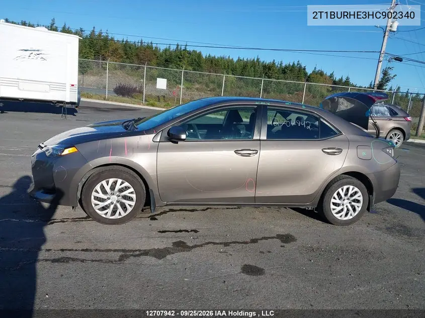 2017 TOYOTA COROLLA VIN 2T1BURHE3HC902340 — фото 15