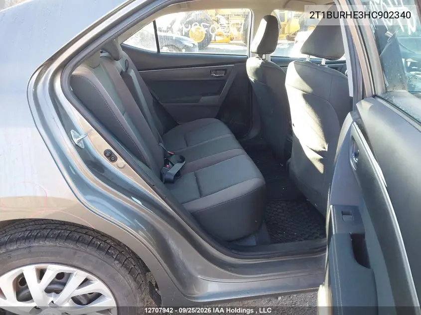 2017 TOYOTA COROLLA VIN 2T1BURHE3HC902340 — фото 8