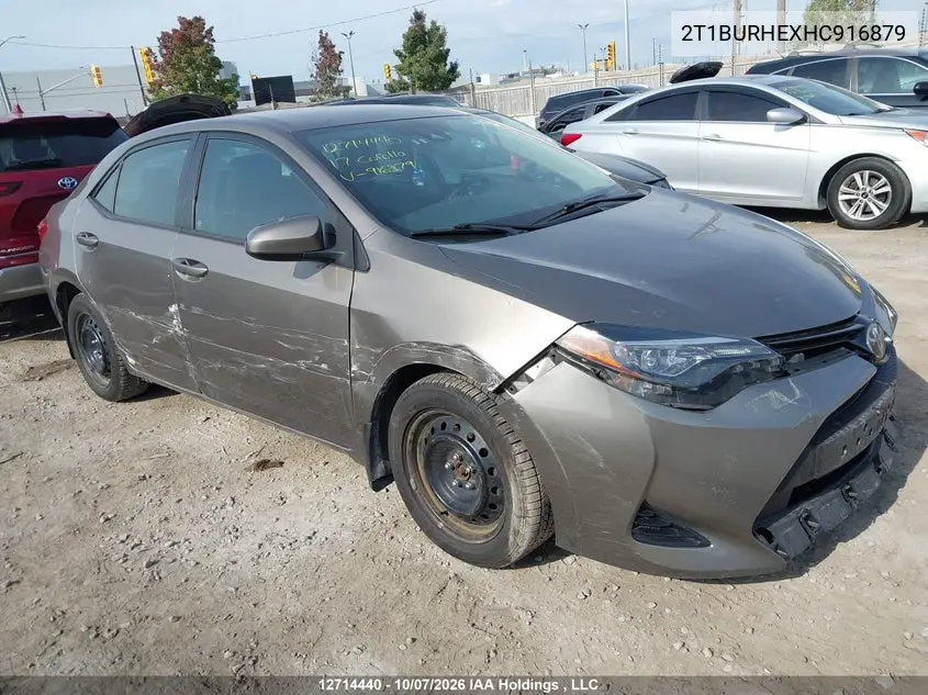 TOYOTA COROLLA 2017, VIN 2T1BURHEXHC916879